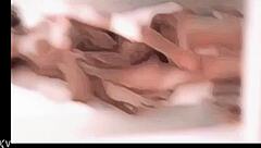 Amateur Japanese Shemale Masturbates Watching Mirror