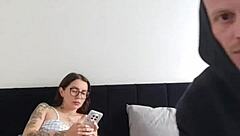 Stepsister Catches Me Filming Her Rough Blowjob And Doggystyle.