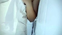 Chubby babe gets wet from playing with her big tits