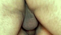 two crazy mature guys bent over a slutty milf flashing her big cock for bareback amateurs