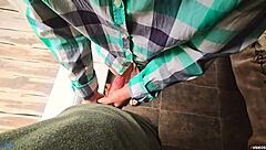 stepsister helping stepbrother cum in panties 😏