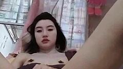 I am so horny, masturbating alone in my homemade amateur scene, feeling the pleasure