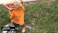 Goldie Rush rides that huge dick like a pro.