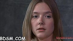 Filthy Girl Masturbates After Dinner With Toys And Bondage