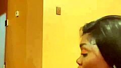 Hot Creamy Ebony Living Room Fucking