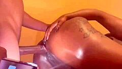 Hot Creamy Ebony Living Room Fucking