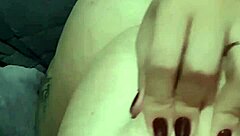 Watch the BBW hotwife play with her big tits and pussy.