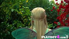 Petite Blonde Babe Eva Elfie Showed Stunning Body And Posed In Sexy Costume!