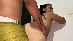 Hey, why don't you watch me fuck my stepsister hard in cowgirl until I cum inside her tight pussy?