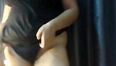 Arriving home, I relax with belly masturbation and orgasm.