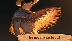 dude, he moans so loud during his solo orgasm