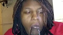 Diamond Mercedez performs sloppy blowjob in Florida USA