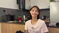 Extended Forbidden Stay: Pretty Maid in Stockings Dances to Wet Licking