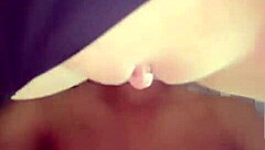 I do everything to seduce this skinny brunette with her big clit