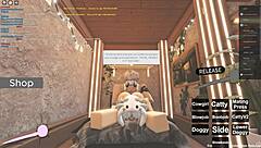 Rasa nafsu kuat dalam sesi anal dan blowjob bertema roblox