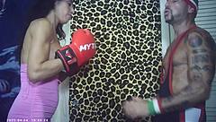 Slim Model Takes First Hardcore Fuck Behind Scenes with Glasses!