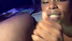 Queenko gives a sloppy blowjob to that big cock