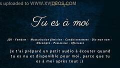 tu es à moi - french audio joi femdom instructions
