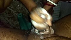 sexy indian wife gives husband intense handjob leading to cumshot