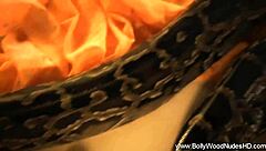 snake lover dances naked in exotic striptease