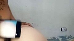 Hey, check out this cute girl getting bent over for a doggystyle fuck before bed 😏