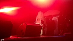 Lady Gaga takes off her clothes during the show in a bold celebrity moment