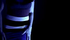 The reluctant wife engages in a roleplay scenario with her coworker.