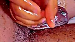 Apmgang Receiving a Hand Job - Detailed Stroking Action.