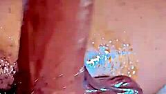 Apmgang Receiving a Hand Job - Detailed Stroking Action.