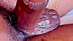 Apmgang Receiving a Hand Job - Detailed Stroking Action.