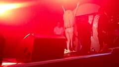 Lady Gaga takes off her clothes during the show in a bold celebrity moment