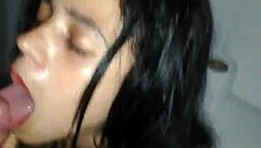 i enjoy a treat hidden in the bathroom, feeling excited and playful