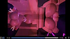 Detailed Scene of a Trio Engaging in Sex on Roblox Platform with Intense Fucking and Cum Shots