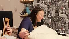 lady's showing off her 7-inch cock