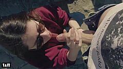 Amateur whore, you want to deepthroat stranger's cock outdoors with pierced nipples dancing?