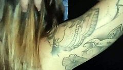 Husband films me flashing in gloryhole, sucking many cocks with exhibitionist thrill.