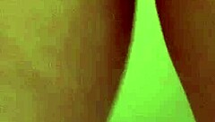 Is this naughty wife bathing her cock in the shower?