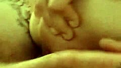 couple enjoys playful moments with big surprises