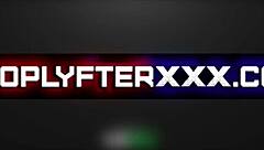 Nicole Auclair, den brune luder, bliver bøjet over for blowjob og creampie på arbejdet af Jack Vegas