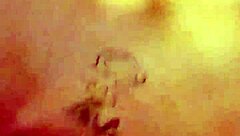 couple enjoys playful moments with big surprises