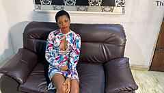 pretty blessing fingers her wet pussy in homemade casting interview