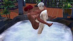 the sims 4 bath turns into public jacuzzi rough sex