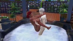 the sims 4 bath turns into public jacuzzi rough sex