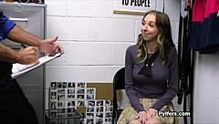 I bent over the perky nerd and fucked her hard at work