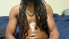 playing with my toys, wanna see this big black cock handjob?