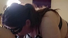 Fucking her throat hard till snot drips in HD