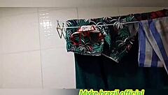 Brazilian Amateur Gives Anal in Sheer Red Outfit