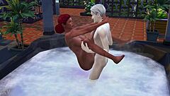 the sims 4 bath turns into public jacuzzi rough sex