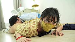 i spotted this cute indian maid getting all horny and worked up during her chores