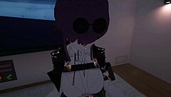 in this casual vr tale, yukoshvr shows kafka and furina alternating playful interactions with the goth boy character.